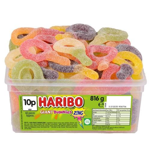 Haribo Giant Dummies Zing 816g Coopers Candy