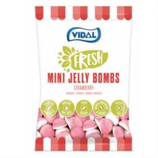 Vidal Mini Jelly Bombs Strawberry 80g Coopers Candy