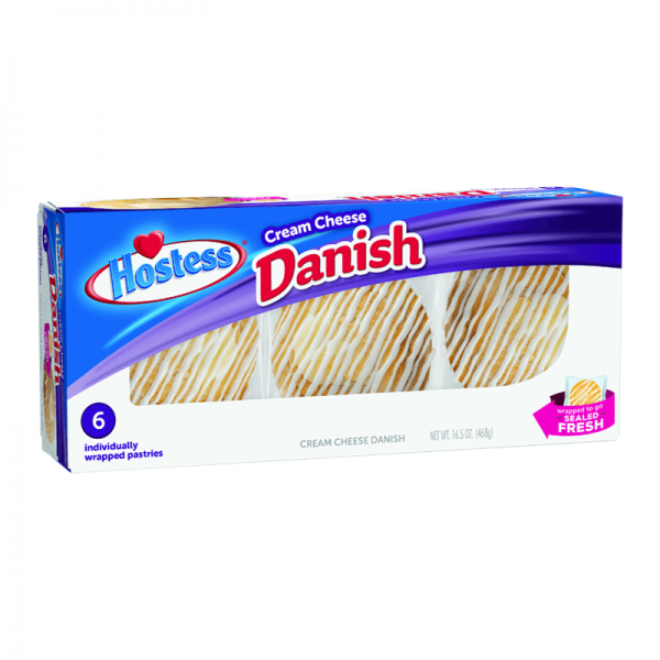 Köp Hostess Cream Cheese Danish 6Pack hos Coopers Candy