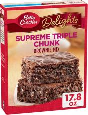 Betty Crocker Supreme Triple Chunk Brownie Mix 504g Coopers Candy