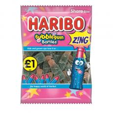 Haribo Bubblegum Bottles Zing 160g Coopers Candy