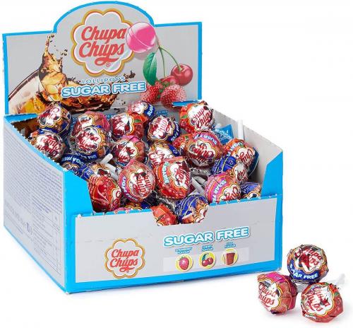 Chupa Chups Sugarfree Lollipops 11g x 50st Coopers Candy