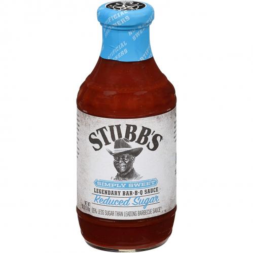 Stubbs Simply Sweet Reduced Sugar BBQ Sauce 510g (BF: 2023-10-26) Coopers Candy