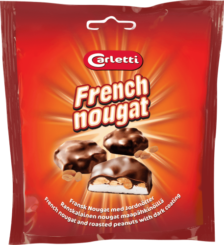 Carletti Fransk Nougat med Jordntter 100g Coopers Candy