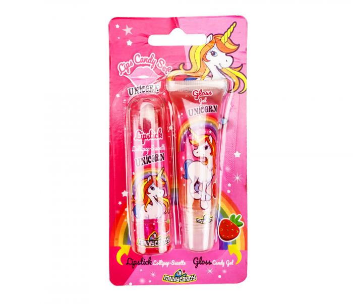 Köp Unicorn Lips Candy Set 25g hos Coopers Candy
