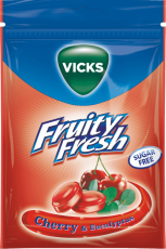 Vicks Cherry & Eucalyptus Halstablett 72g Coopers Candy