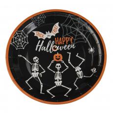 Papperstallrikar Halloween Skelett 8-pack Coopers Candy