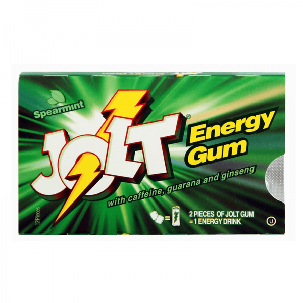 Köp Jolt Energy Gum Spearmint hos Coopers Candy