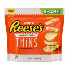 Reeses White Chocolate Peanut Butter Thins 208g Coopers Candy