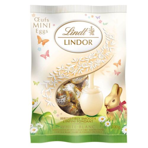 Köp Lindor Easter Mini Eggs White 80g hos Coopers Candy