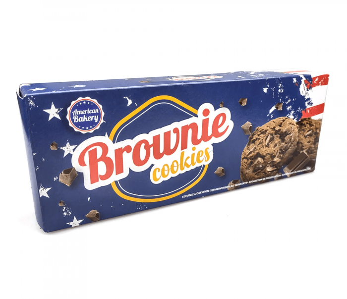 Köp American Bakery Brownie Cookies 106g hos Coopers Candy