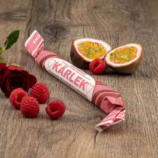 Franssons Polkagris Kärlek (Hallon/Passionsfrukt) 50g Coopers Candy