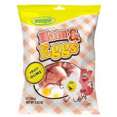 Woogie Fruit Gums Ham & Eggs 200g (BF: 2024-02-23) Coopers Candy