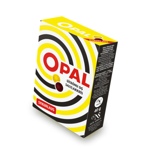OPAL Citron & Lakrits Sockerfri 40g Coopers Candy