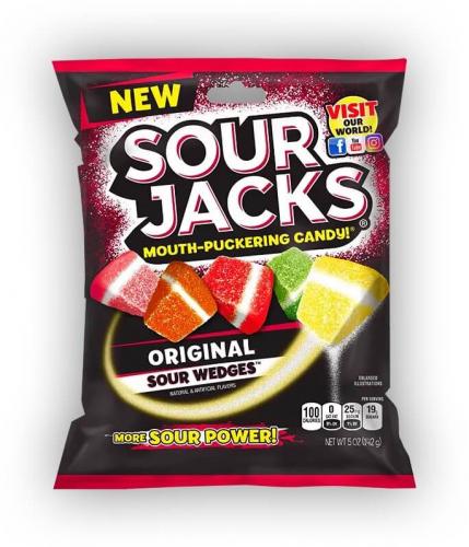 Sour Jacks Original Sour Wedges 142g Coopers Candy