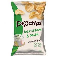 Popchips Sour Cream & Onion Potato Chips 85g Coopers Candy