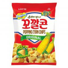 Lotte Popping Corn Chips Original 72g Coopers Candy