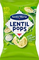 Santa Maria Lentil Pops Sourcream & Onion 100g Coopers Candy