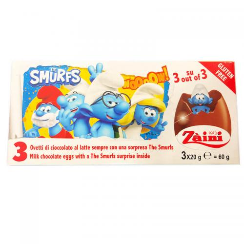 The Smurfs Surprise Chokladgg 3-pack Coopers Candy