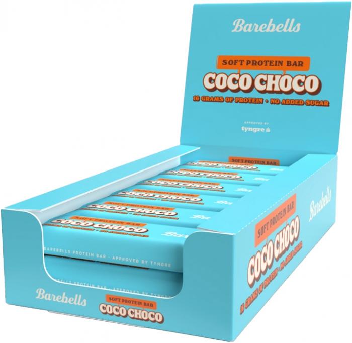 Köp Barebells Proteinbar Coco Choco 55g x 12st hos Coopers Candy