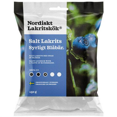 Nordiskt Lakritskök - Salt Lakrits Blåbär 150g Coopers Candy