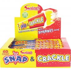 Swizzels Snap & Crackle Fruit 18g x 60st (hel låda) Coopers Candy
