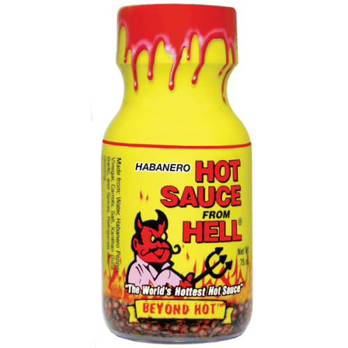 Köp Hot Sauce From Hell Mini Bottle 22ml hos Coopers Candy