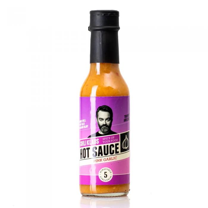 Köp Chili Klaus Pink Garlic Hot Sauce 147ml hos Coopers Candy