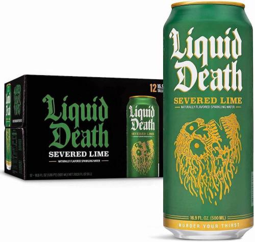 Liquid Death Sparkling Water Severed Lime 500ml x 12st Coopers Candy