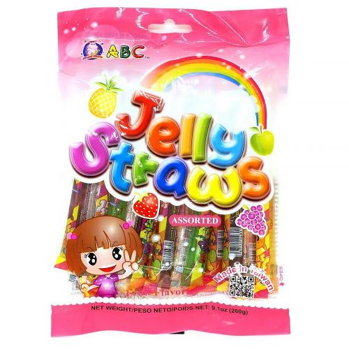 Köp ABC Jelly Straws Assorted Fruit 260g hos Coopers Candy