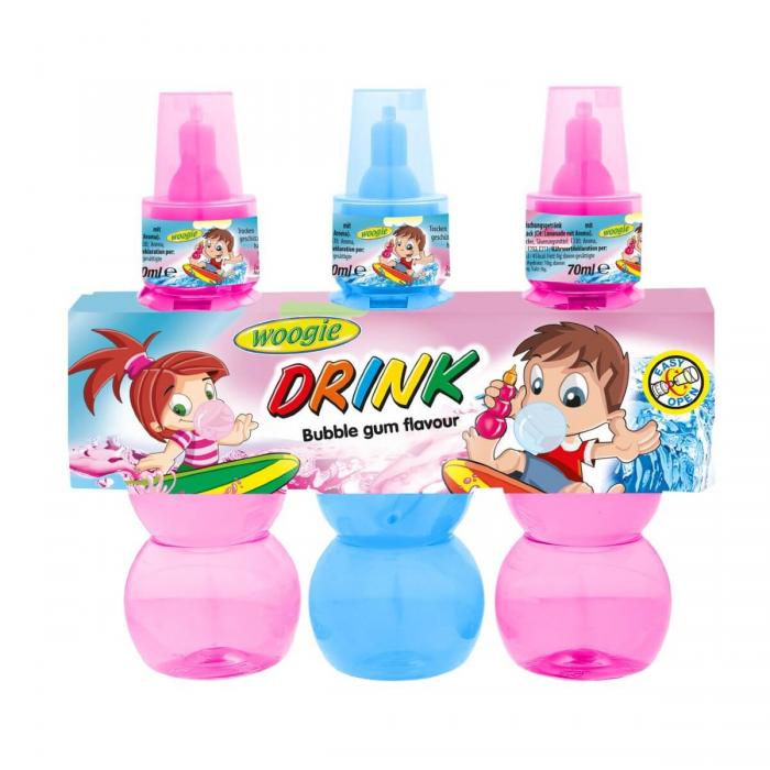 Köp Woogie Drink Bubble Gum 3pack 210ml hos Coopers Candy