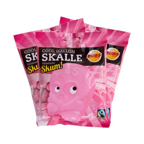 Bubs Cool Hallonskalle Skum 90g x 3st Coopers Candy