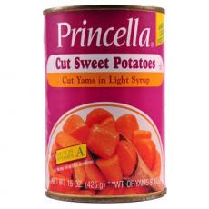 Princella Cut Yams Sweet Potatoes 425g Coopers Candy