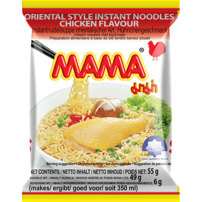 Mama Oriental Instant Noodles Chicken Flavor 55gx5pks