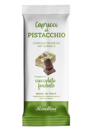 Capricci al Pistacchio - Mjuk Nougat med Pistagentter & Mrk Choklad 20g Coopers Candy
