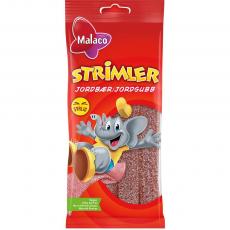 Malaco Strimler Jordgubb 80g Coopers Candy