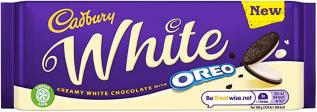 Cadbury Oreo White Chocolate 120g (2023-12-21) Coopers Candy