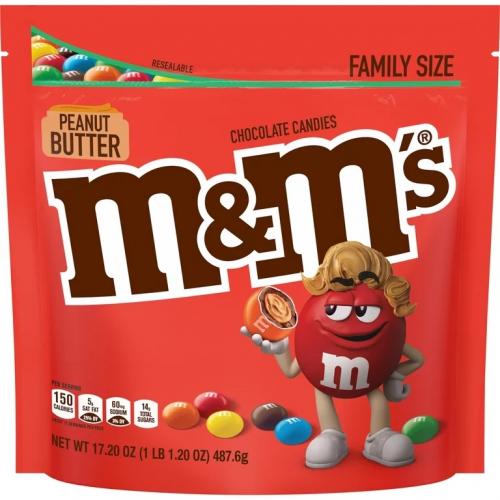 M&Ms Peanut Butter Family Size 488g Coopers Candy