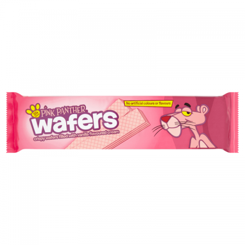 Köp Pink Panther Wafers 185g hos Coopers Candy