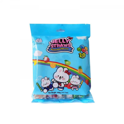 Köp SweetMellow Jelly Straws Assorted 400g hos Coopers Candy