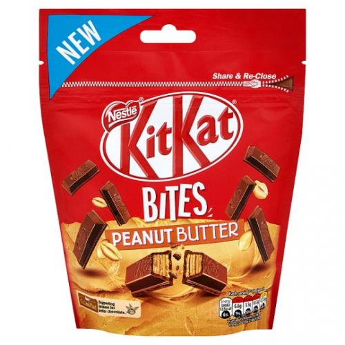 Köp KitKat Bites Peanut Butter Bag 104g hos Coopers Candy