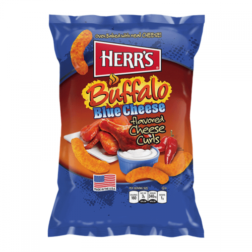 Herrs Buffalo Blue Cheese Curls 113g Coopers Candy