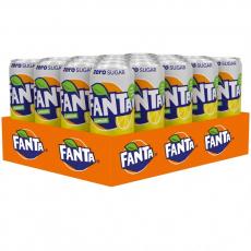 Fanta Lemon Zero 33cl x 20st (helt flak) Coopers Candy