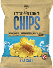 Kettle Cooked Sea Salt Chips 150g Coopers Candy