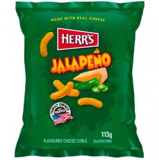 Herrs Jalapeno Cheese Curls 113g Coopers Candy