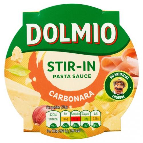 Köp Dolmio Stir In Carbonara Pasta Sauce 150g hos Coopers Candy