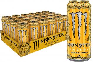 Monster Energy Ultra Gold 50cl x 24st (helt flak) Coopers Candy