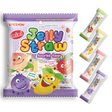 Jelly Straw Assorted Mini 200g Coopers Candy
