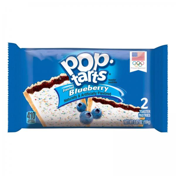 Köp Kelloggs PopTarts Frosted Blueberry 2pack hos Coopers Candy