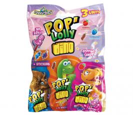 Pop Lolly Dino 3-pack 48g Coopers Candy